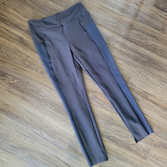 ATHLETA Stellar Tight Pants Black Blue Women's Medium Stretch Pockets - Picture 2 of 14